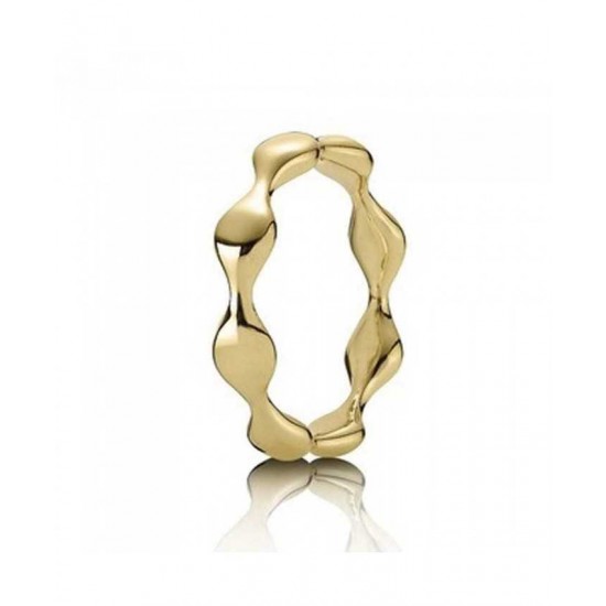 Pandora Ring-18ct Gold Waves Jewelry UK Sale