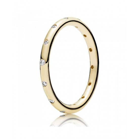 Pandora Ring-14ct Cubic Zirconia Narrow Band Jewelry UK Sale